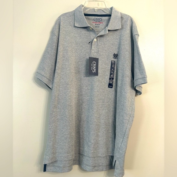 Chaps Gray Polo Shirt Size Medium NWT - Picture 1 of 6